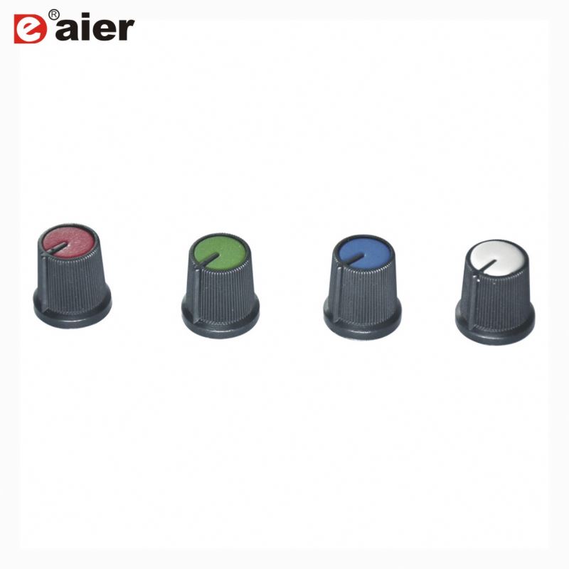 Electrical Round Mini 6MM D Shaft Plastic Knob For Potentiometer