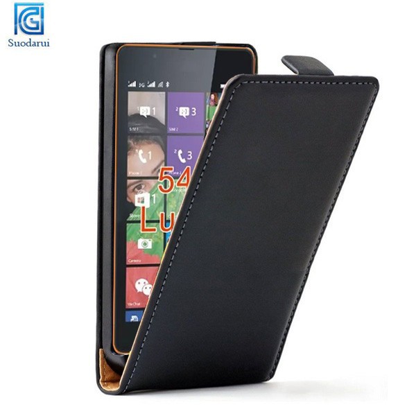 For nokia lumia 540 Flip Ultra Slim Leather Case Cover