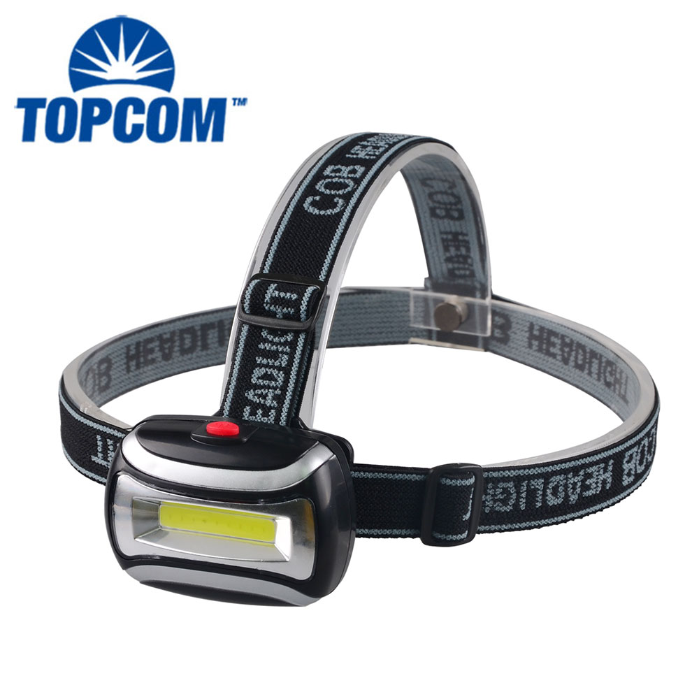 3W COB Led Headlamp High Power AAA Battery 3 Modes Plastic Mini Led Headlamp