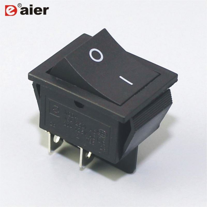 KCD2-211 20A 4PIN Black T85 OFF ON Momentary Rocker Switch