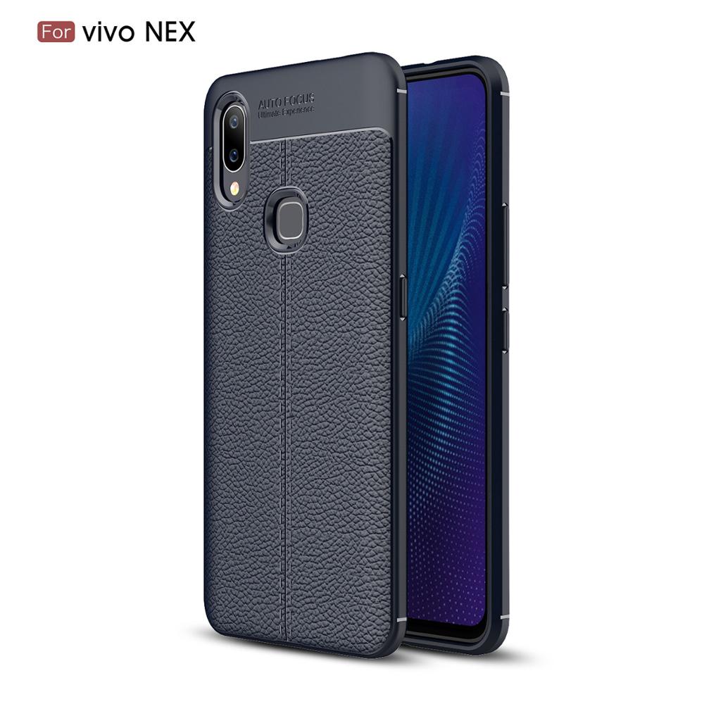 Hot Sell Litchi pattern Soft Tpu case for Vivo NEX A S Cover