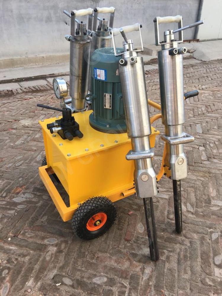 electric powered hydraulic wedge concrete rock splitter machine for sale