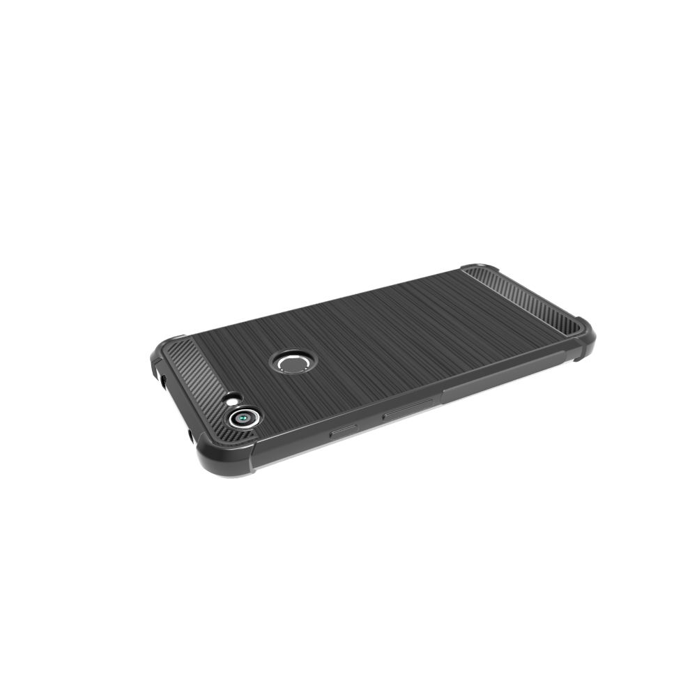 Carbon Fiber Cover soft Tpu Brushed case For Google Pixel 3A XL