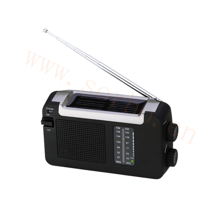 Portable Emergency Solar Hand Crank AM FM Mini Radio