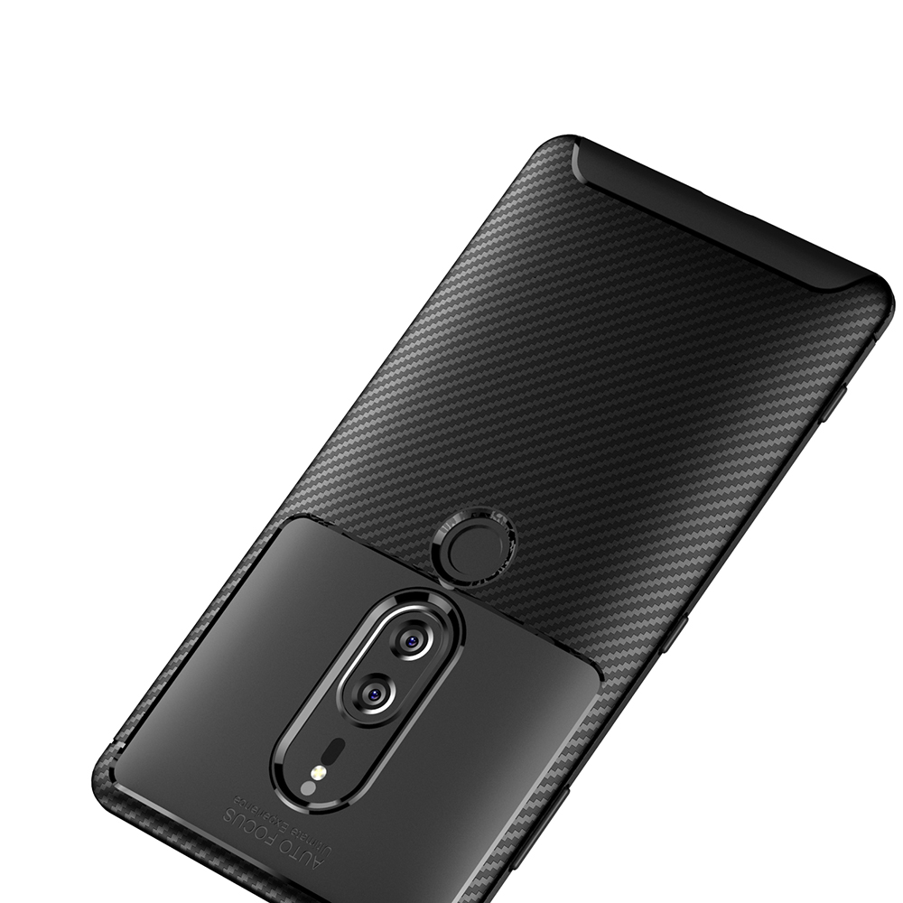 New Premium Shock Protection Carbon Fiber Skin TPU Silicone Case For Sony xperia xz2 premium
