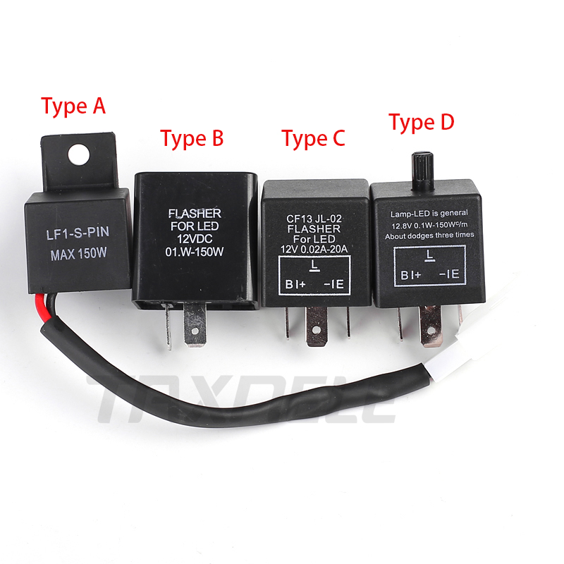 DC 12V Moto LED Turn Signal Flasher Relay Three Gear Frequency Motorcycle Adjustable Speed Flash Relay Accessaries CF13