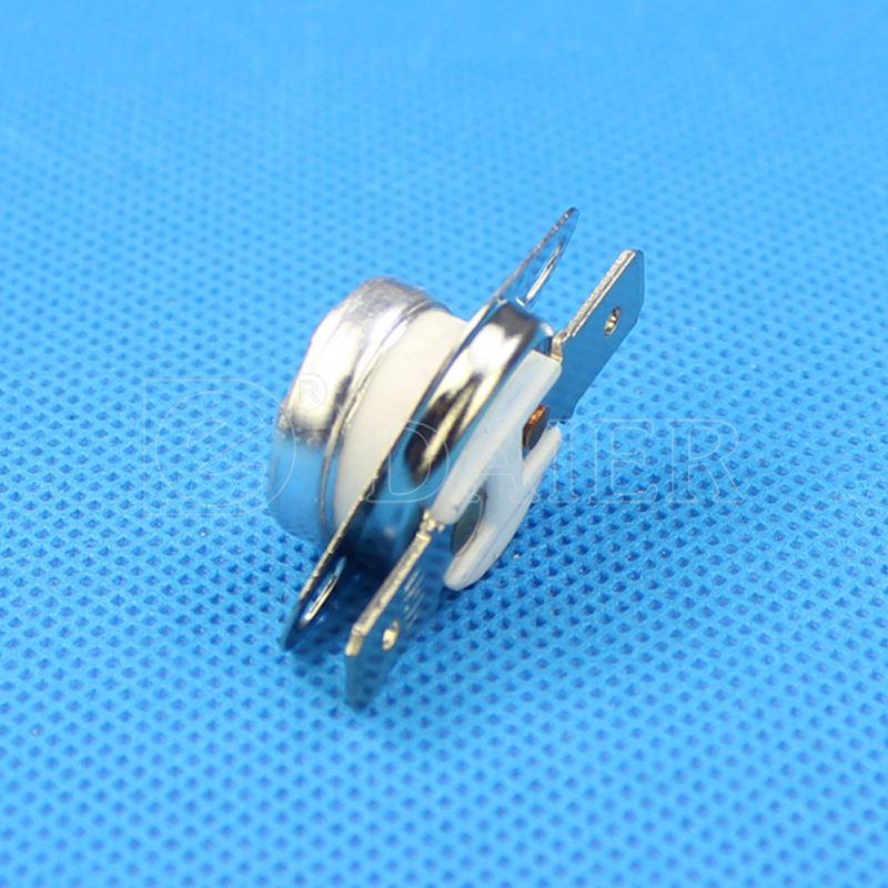 16A 250VAC Ceramic Bimetal Thermostat KSD201 With Loose Bracket