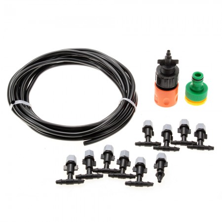 5m Outdoor Garden Misting Cooling System 10 Plastic Micro Single out Nozzle