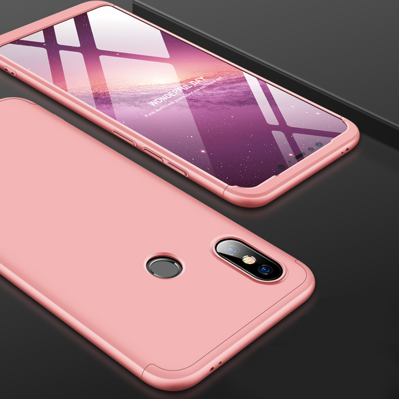 360 cover Removable 3in1 Hard PC Shield Back Cover Case for Xiaomi Mi8 SE
