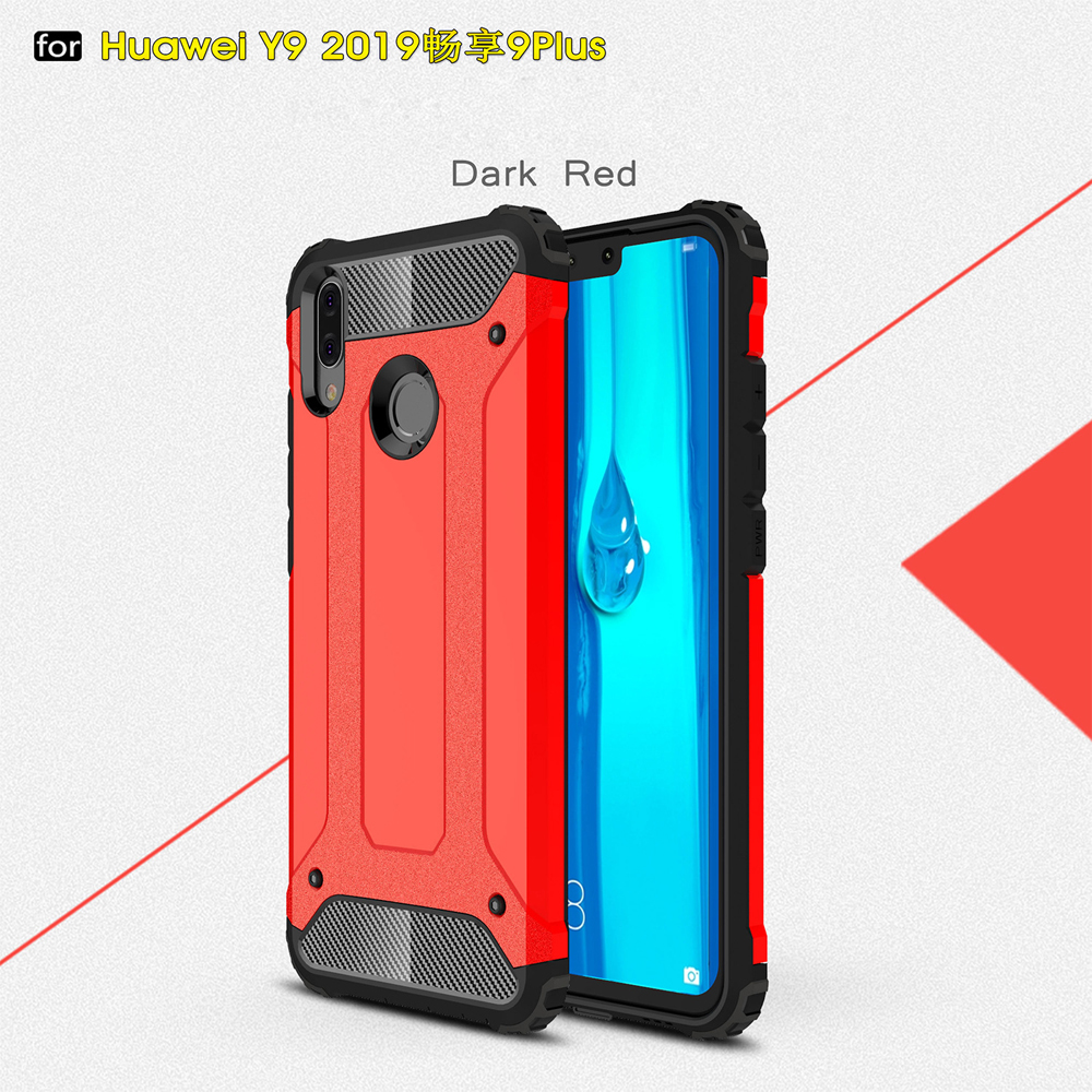 TPU+PC 2in1 drop Silicone Rubber Armor Hard case For Huawei Y9 2019