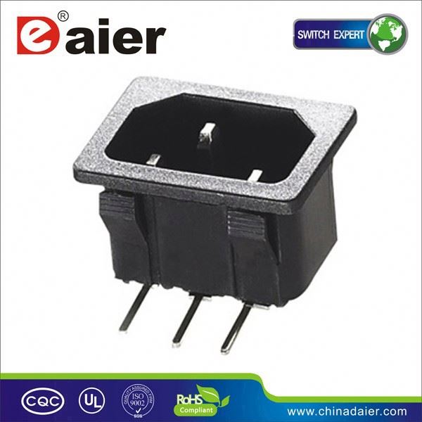 High Quality Electrical Plug Socket With 3 flat Pin/ AC Power Socket Connector