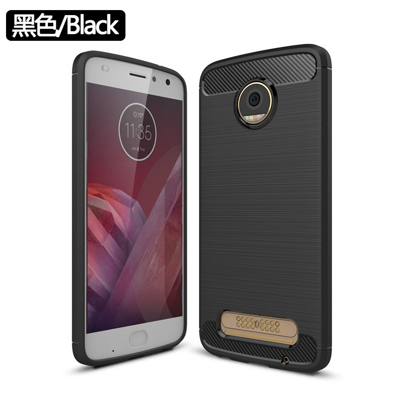 2017 New Arrival Carbon Fiber Tpu case for MOTO Z2 Play XT1710-08 brushed tpu soft cover for MOTO Z2 Play XT1710-08