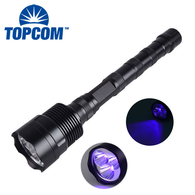 High Quality Rechargeable 395nm UV Flashlight 30W Custom UV LED Flashlight