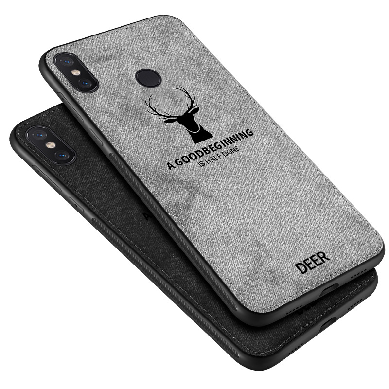 PC Skin cover elk deer New Creative canvas Phone Case Shockproof for Xiaomi 6X