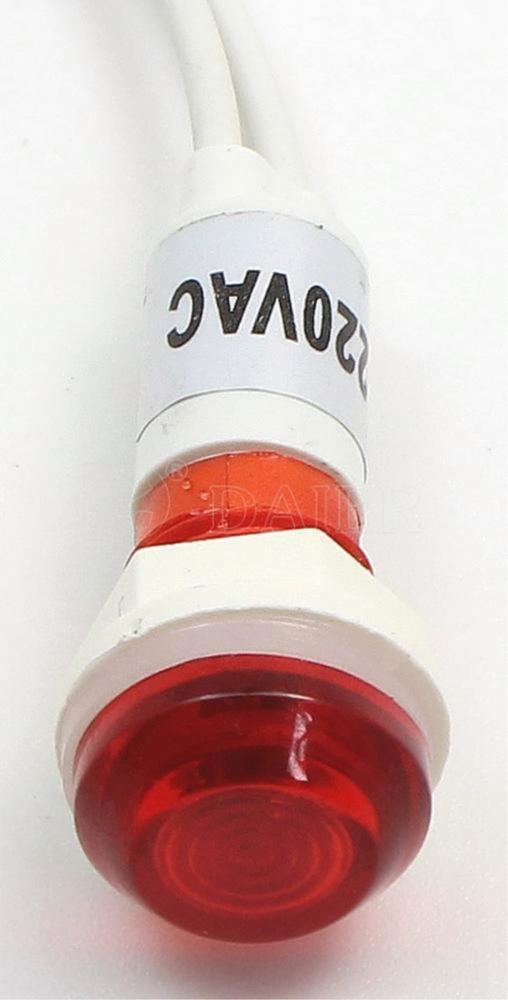 Plastic Round 10MM Mounting Size Wired 220V Indicator Lamp Price