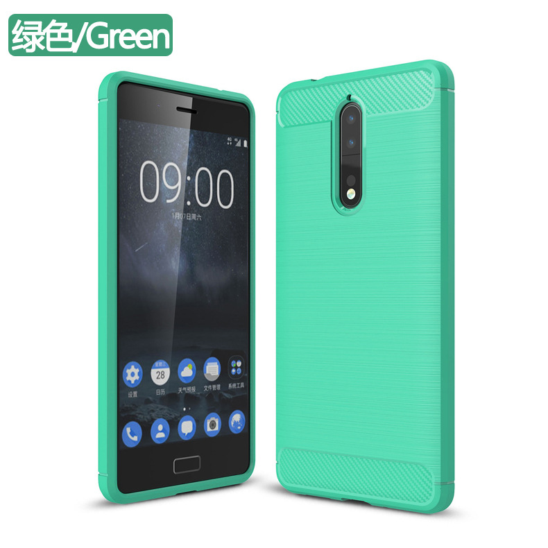 2017 New Arrival Carbon Fiber Tpu case for Nokia 8 9 brushed tpu soft cover for Nokia 8 9
