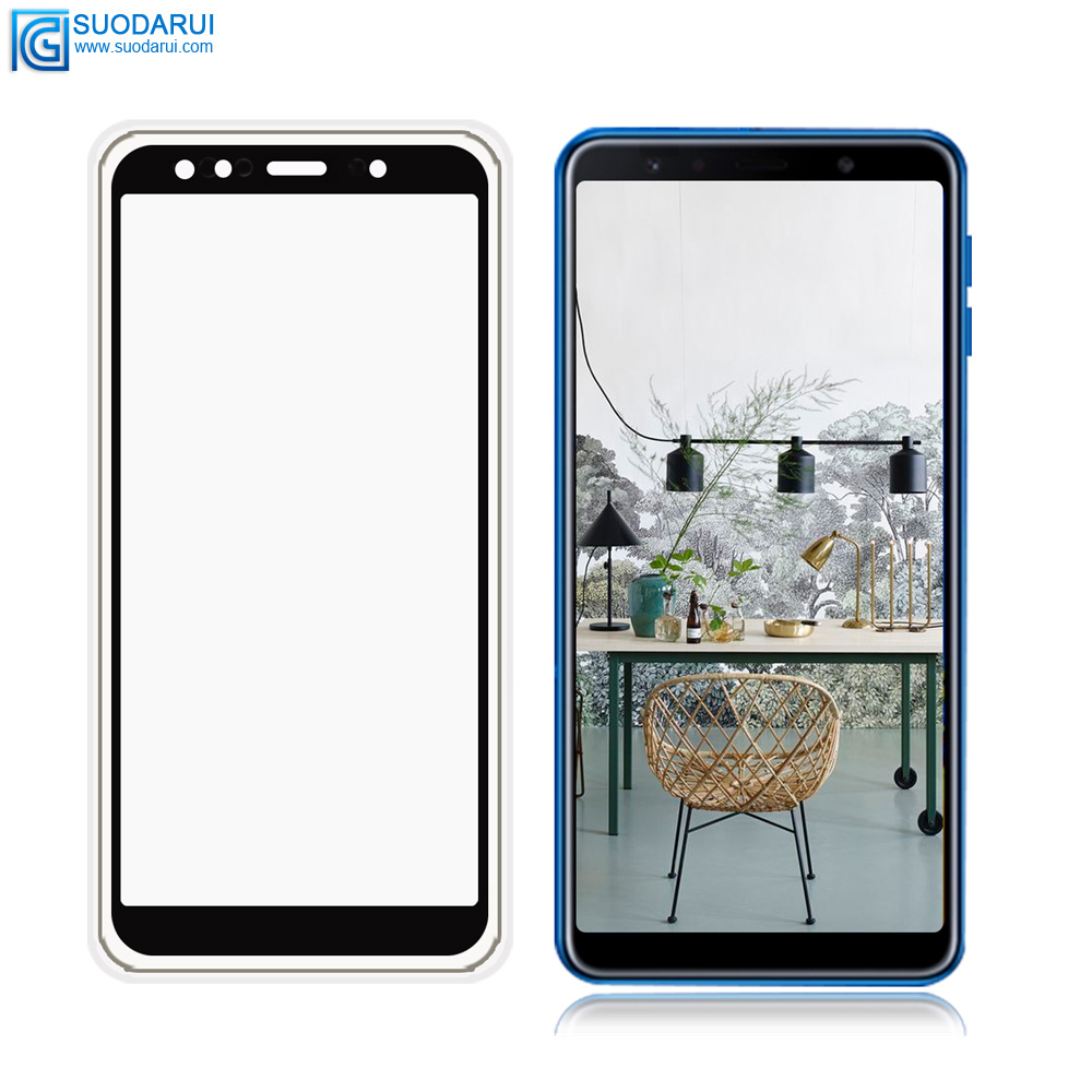 Tempered Glass Screen Protector for Samsung galaxy A7 A8 2018 Full Cover Glue 2.5D 9H film