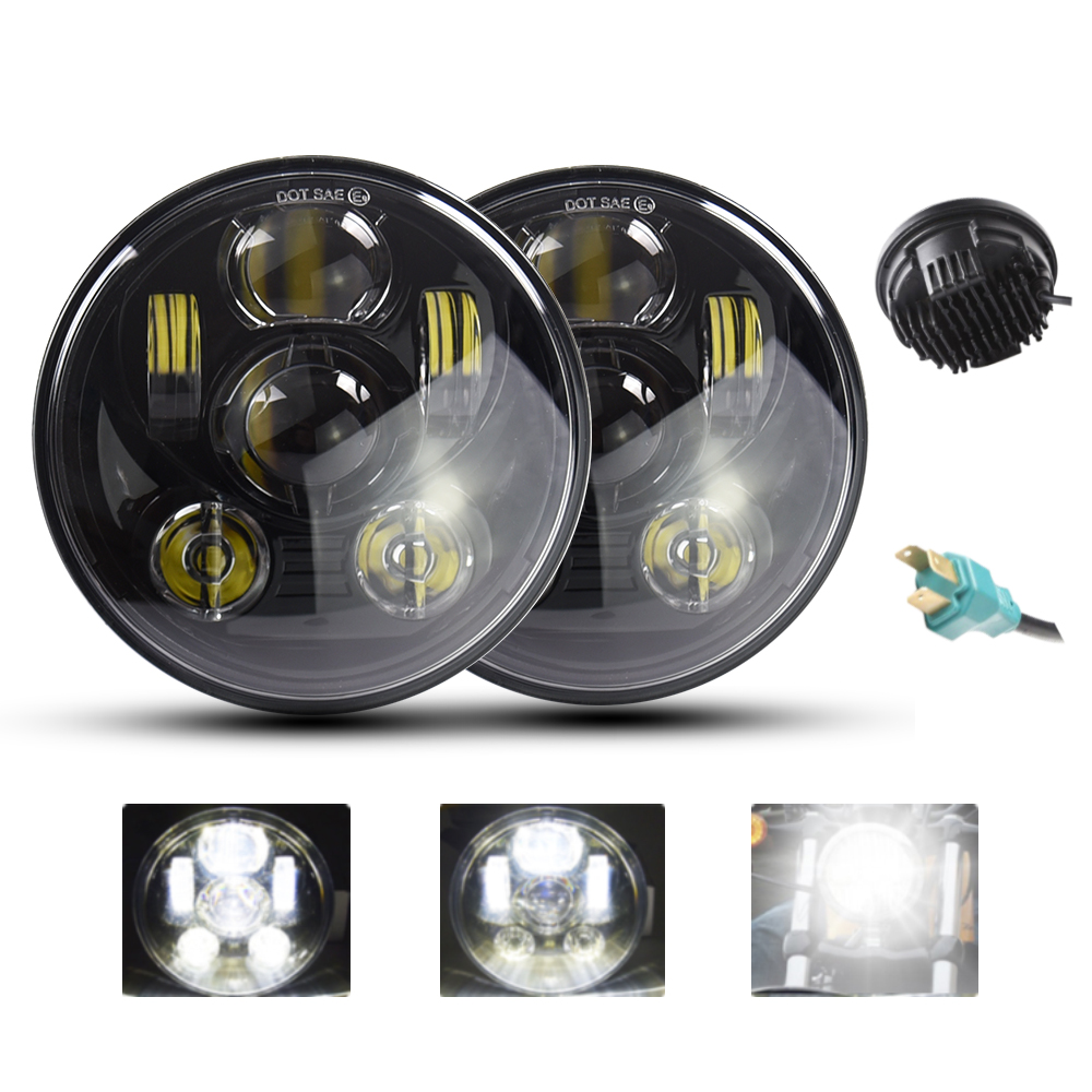 60W 5.75 led headlight waterproof IP68 light motorcycle led headlight