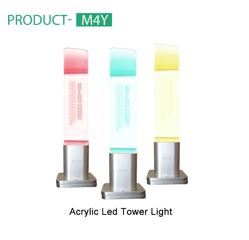 2019 New Clear lens Acrylic 24V aluminum LED Tri colors led tower light Logo customized