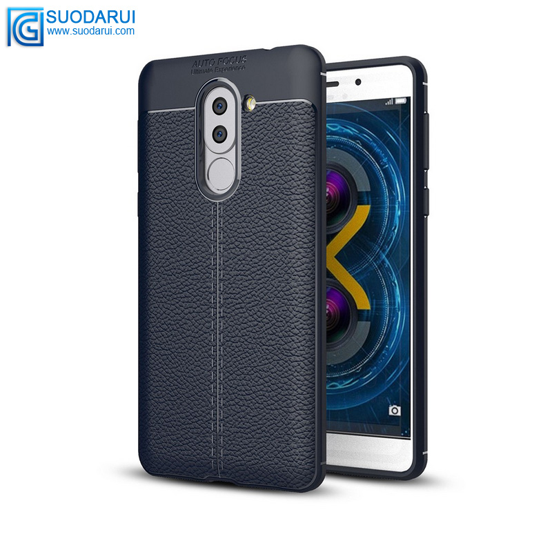 Shockproof Case Lichee Pattern Soft tpu case For Lenovo K8 Note Back Cover