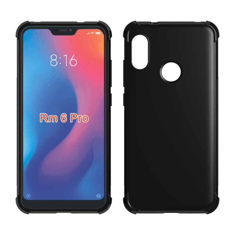 Transparent Shockproof soft Tpu cover case clear case For Xiaomi Redmi 6 Pro