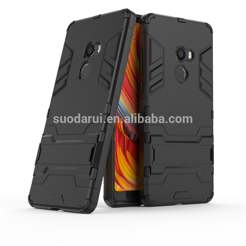 Hot sale shockproof hybrid case cover armor iron man Slim Armor TPU+PC phone case for Xiaomi mix 2 max 2