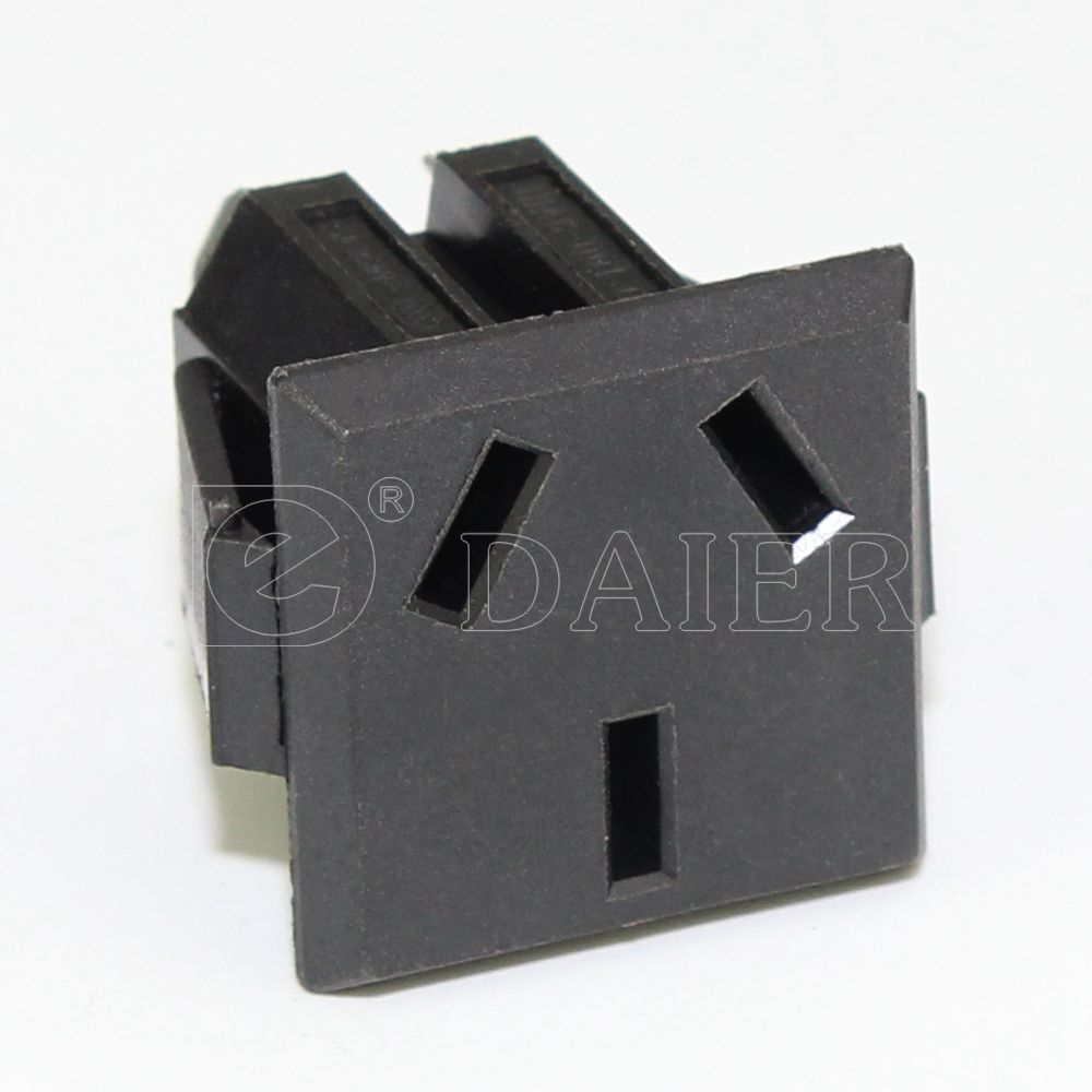 3 holes 15A 250VAC Electrical Socket /AC Socket /AC Power Socket Connector
