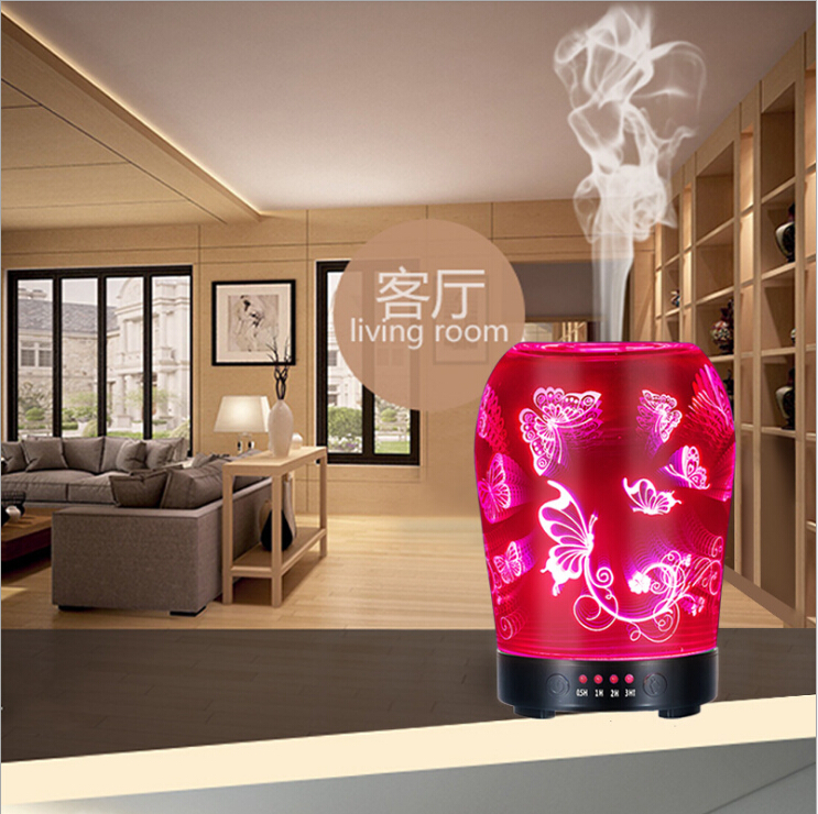 350ML Electric Aromatherapy Essential Oil Aroma Diffuser Ultrasonic Air Humidifier With LED Light 110V-240V For Home