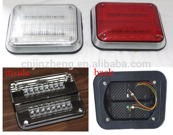 Automobiles led fire fighter ambulance warning strobe light police 9x7 inch square led light