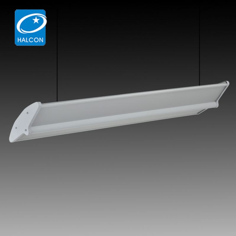 40W White 4Ft 0-10V Dimming Led Pendant Light With Acrylic Diffuser