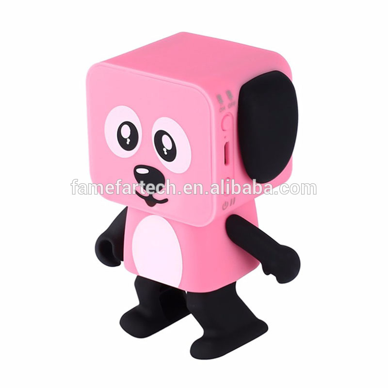 Mini Portable Wireless Speaker Cute Dancing Dog Robot Smart Dance Music Player with Microphone New Style Children Toy