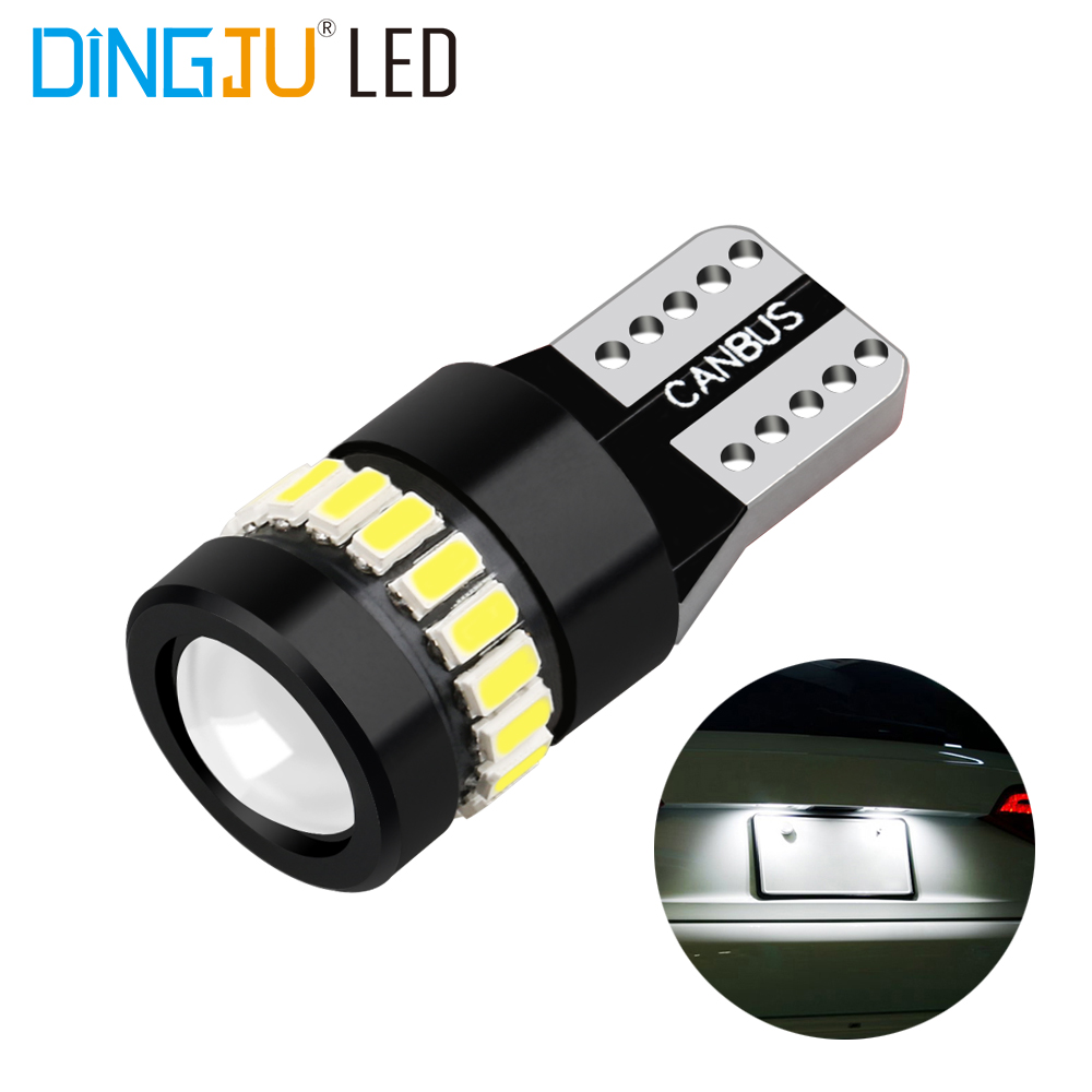 Factory Hot Sale T10 W5w 194 18smd 3014 1smd 3030 Led License Plate  Lamp Automobile Reading Light Quick Delivery