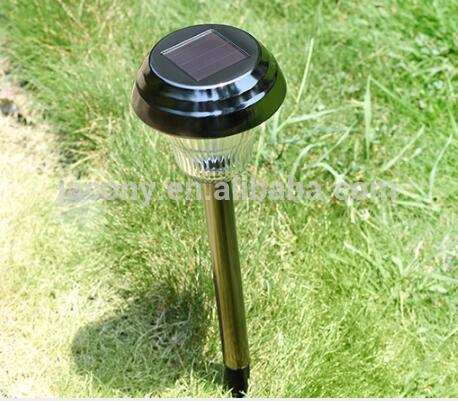 Auto sensor Decoration Stainless Steel outdoor garden landscape lamp stake lighting Solar Powered LED Pathway Stake Lights