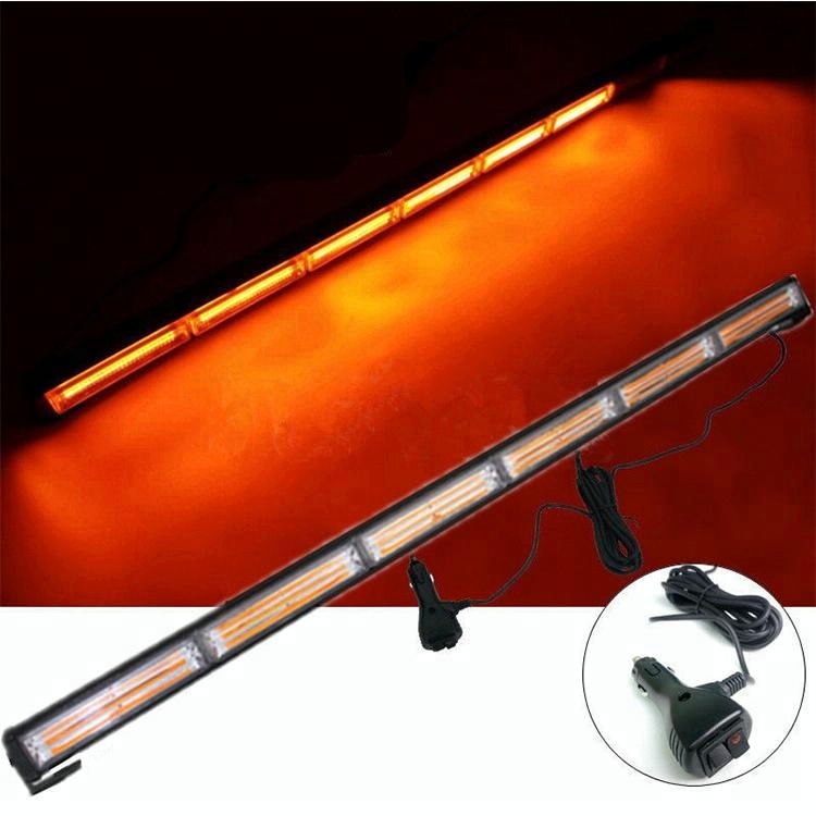 Flashing Off Road 12 Volt Waterproof Amber Strobe Warning Led Light Bar For Truck Car