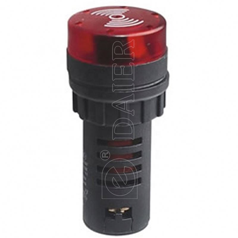 22MM Mounting Size  Illuminated Plastic Car Alarm Indicator Light Buzzer AD16-22SM