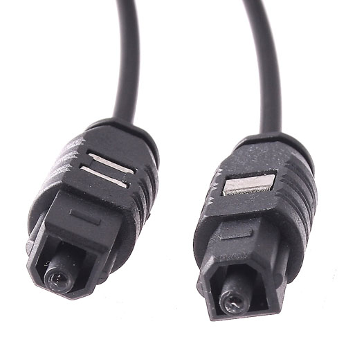 1.5m/5 Ft Digital Optical Fiber Optic Toslink Male to Toslink Male Audio Cable HD DVD OD 2.0 Black