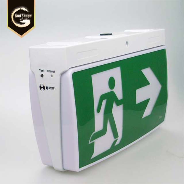 2019 New design green safety led acrylic emergency sign exit sign