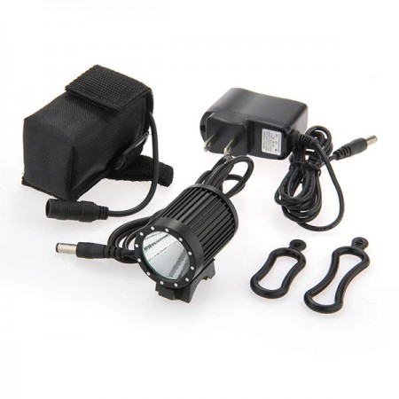 1600 Lumens CREE M-L T6 LED Bicycle Headlight Lamp Light US Charger 18650 Black Model 1