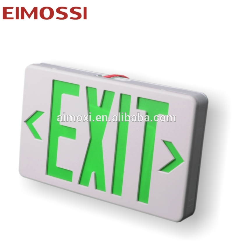 Wall Ceiling in one Red Green EXIT emergency light