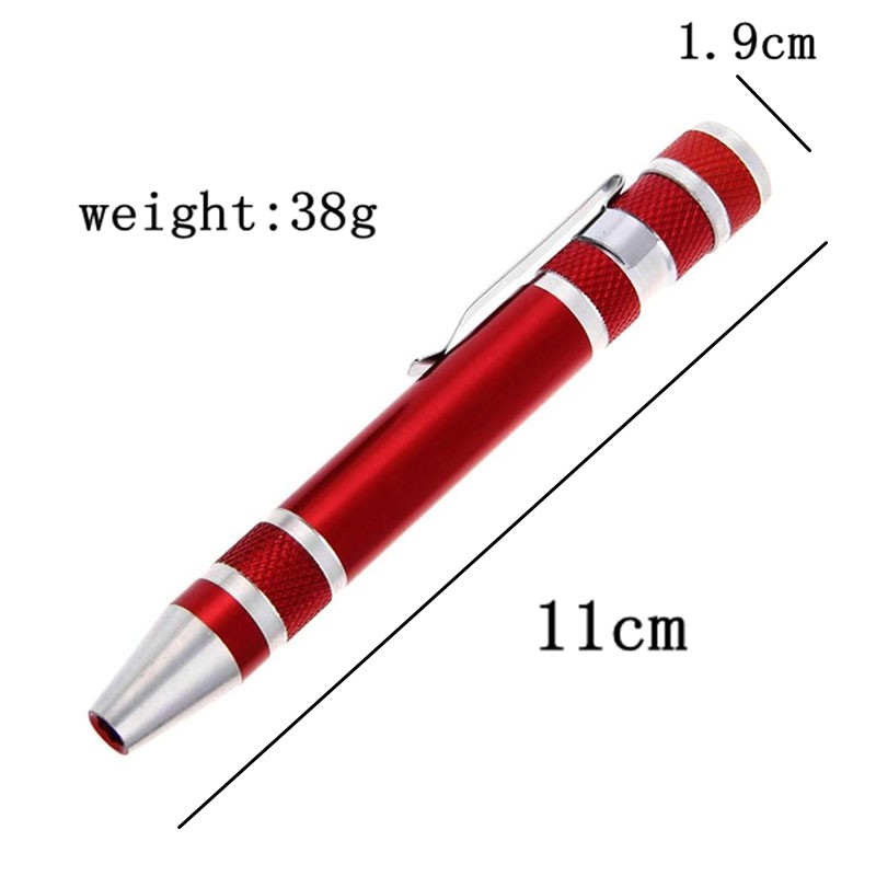 Metal Pen with Level and Screwdriver Pocket Screwdriver Mini Screwdriver Set