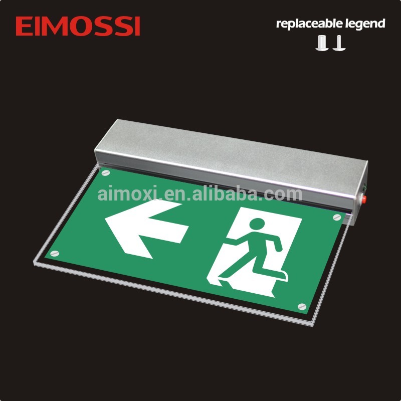 Europe 24m 3H CE Battery backup fire exit light running man exit sign