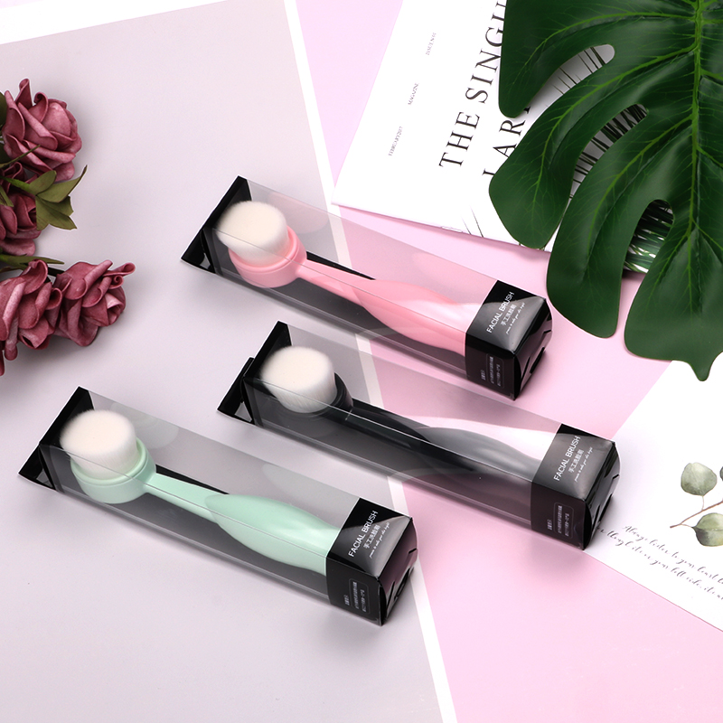 NEW and Patent Design Facial Soft Synthetic Bristle Brush Pore Soft Cleansing Portable Facial Brush for promotion gift