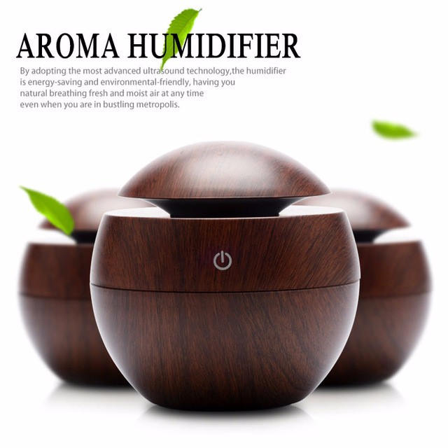 Usb humidifier wooden design mini low voltage portable for Table and Car Air humidifier