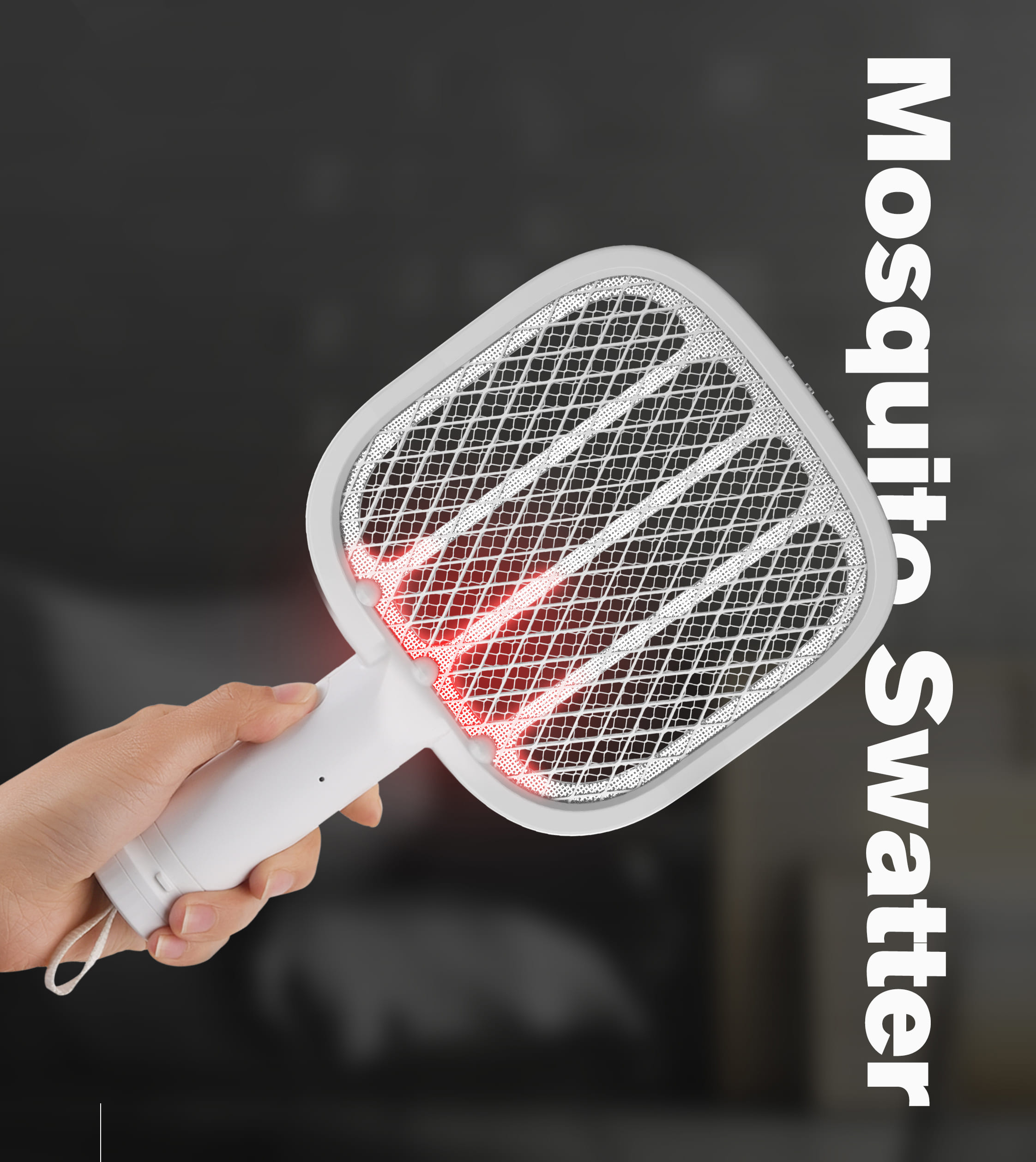 2019 Innovation Fly Swatter Killer Eco-friendly Mosquito Bat, Gecko Mosquito Bat