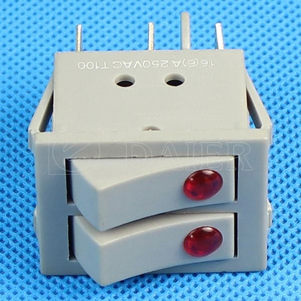 KCD2 DPST ON OFF Rocker Switch Illuminated 20A 250V T85