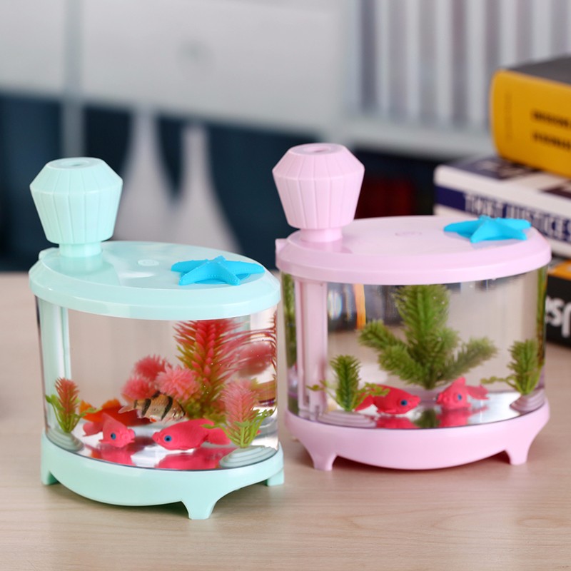 USB 460ML Big Capacity Fish Tank Humidifier Ultrasonic Essential Oil Diffuser Led Diffuser Mist Maker