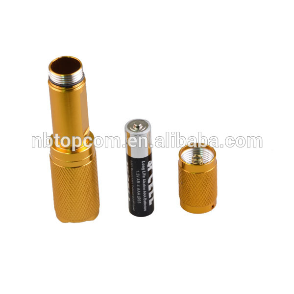 Mini Torch Golden as Gold 60 Lumens LED Flashlight