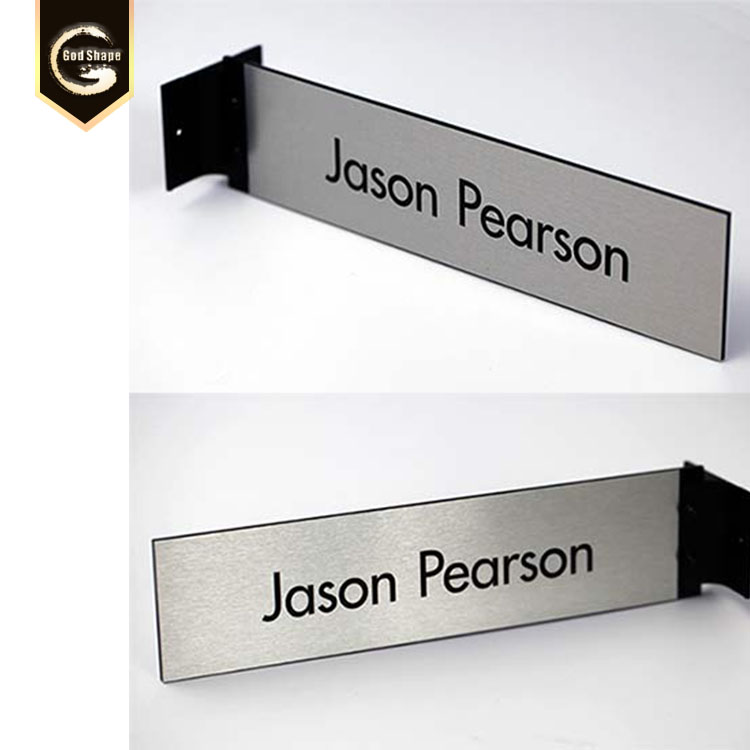 Indoor directional sign reception sign wall mount aluminum wayfinding signage