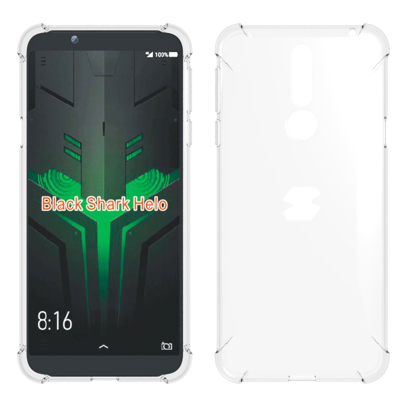 Transparent Shockproof soft Tpu cover case for Xiaomi Black Shark Helo