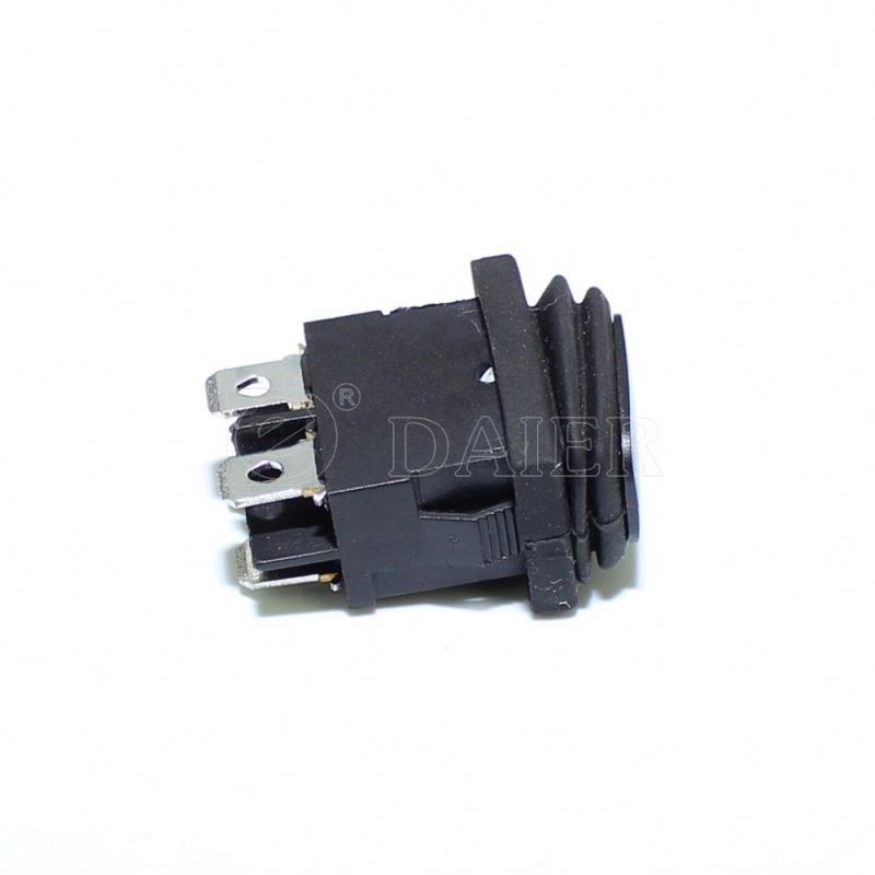 Double Pole ON OFF 4PIN IP67 110V Rocker Switch With Solder Terminal